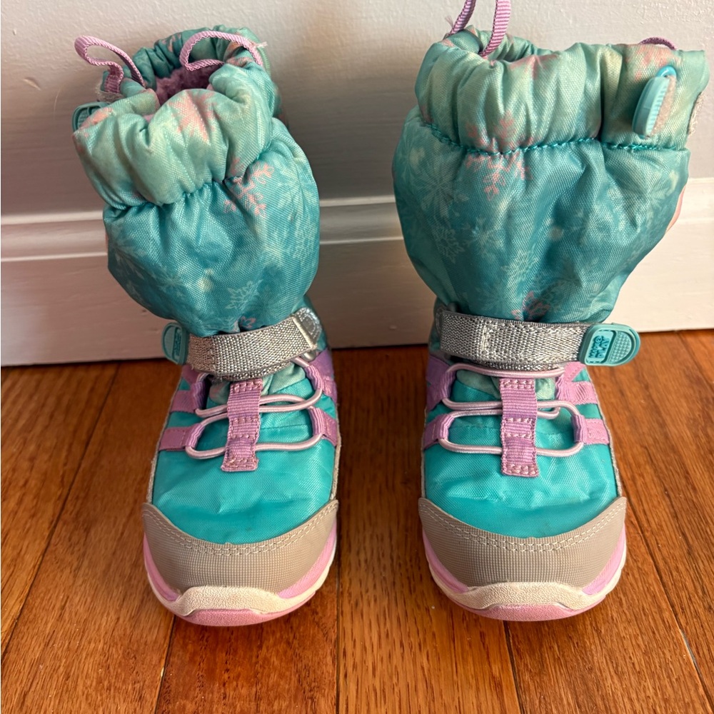 Stride Rite Kids Boots - Teal and Purple